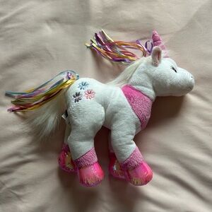 Webkinz Ribbon Unicorn Plush – HM461 (No Code)